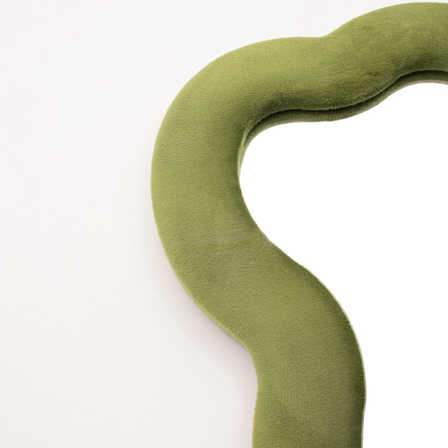 Soft Squiggly Large Cloud Mirror – Moss Green Kids Mirror