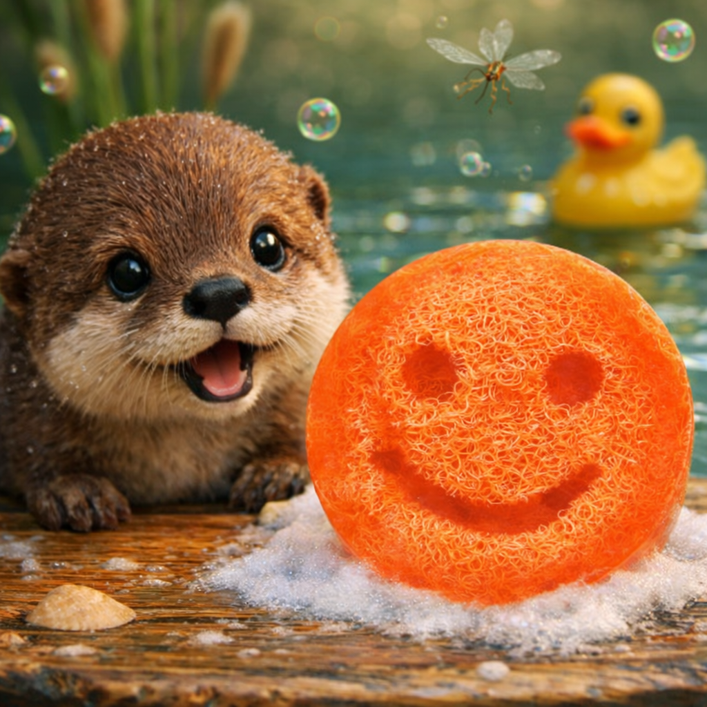 Happy Scrub Soap Grapefruit Smiley Loofah