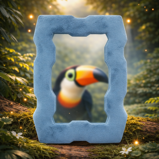 Soft Squiggly Mirror Chunky Frame – Royal Blue Kids Mirror