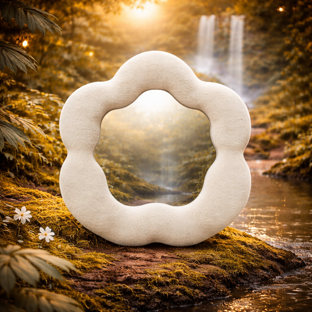 Soft Squiggly Flower Mirror – Stone Kids Mirror