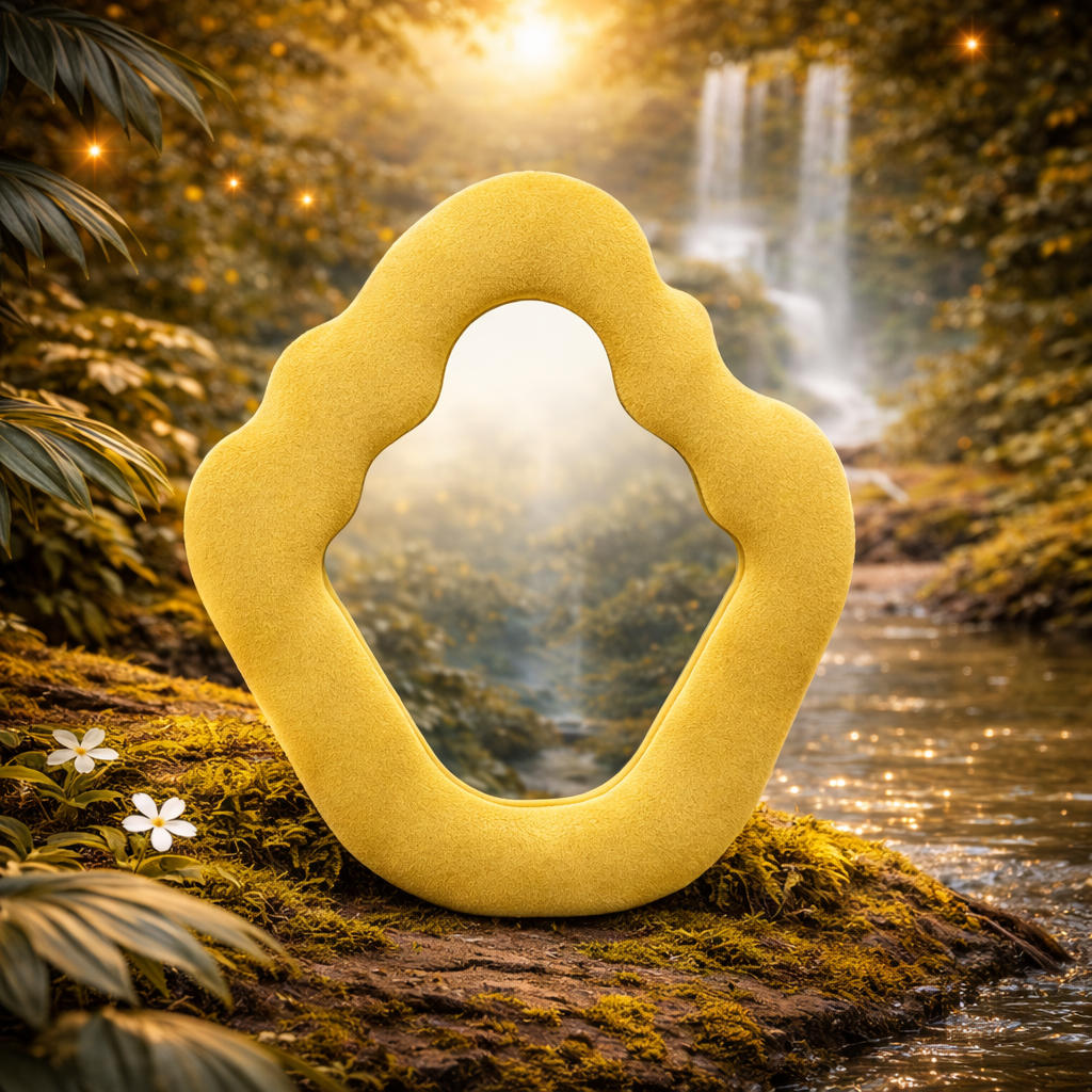 Soft Squiggly Flame Mirror – Marigold Kids Mirror