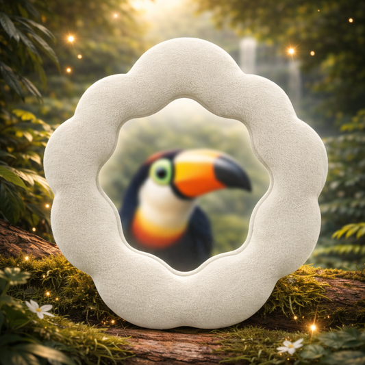 Soft Squiggly Flower Mirror – Stone Kids Mirror