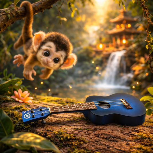 Happy Jungle Ukulele – Blue Sunburst