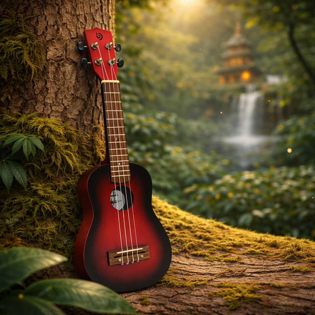 Happy Jungle Ukulele – Natural Sunburst Finish