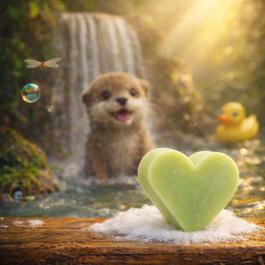 Green Tea Heart Soap (set of 10)