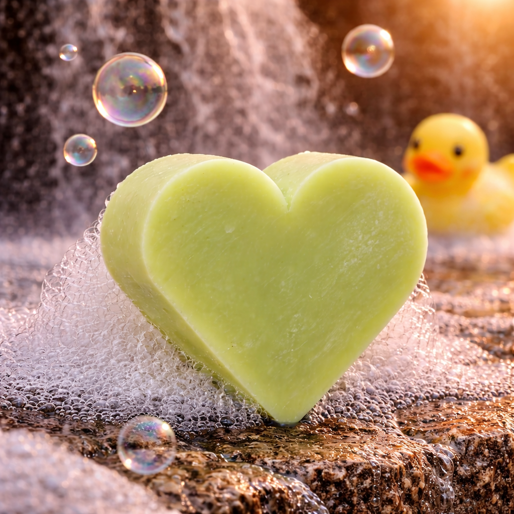 Green Tea Heart Soap (set of 10)