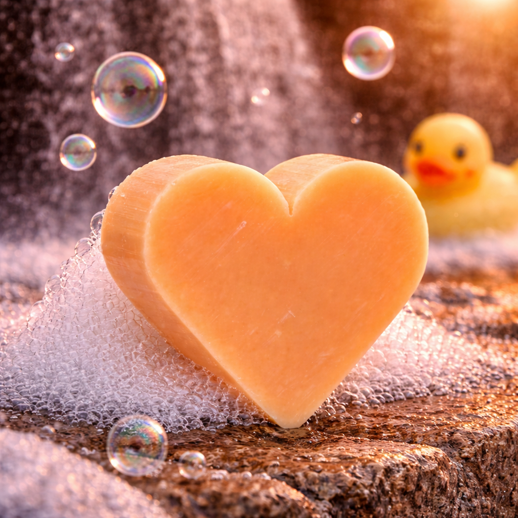 Heart Soaps - Orange & Warm Ginger(set of 10)