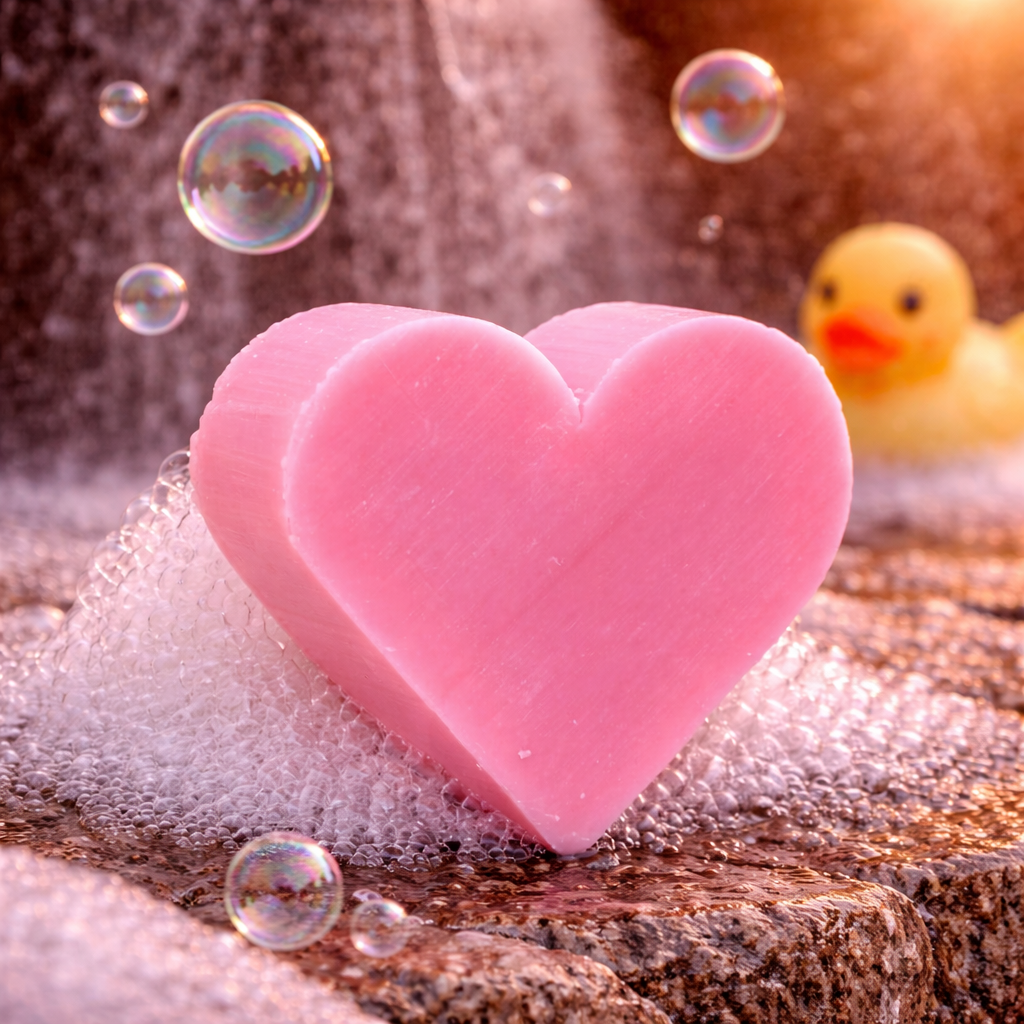 Wild Rose Heart Soap (set of 10)