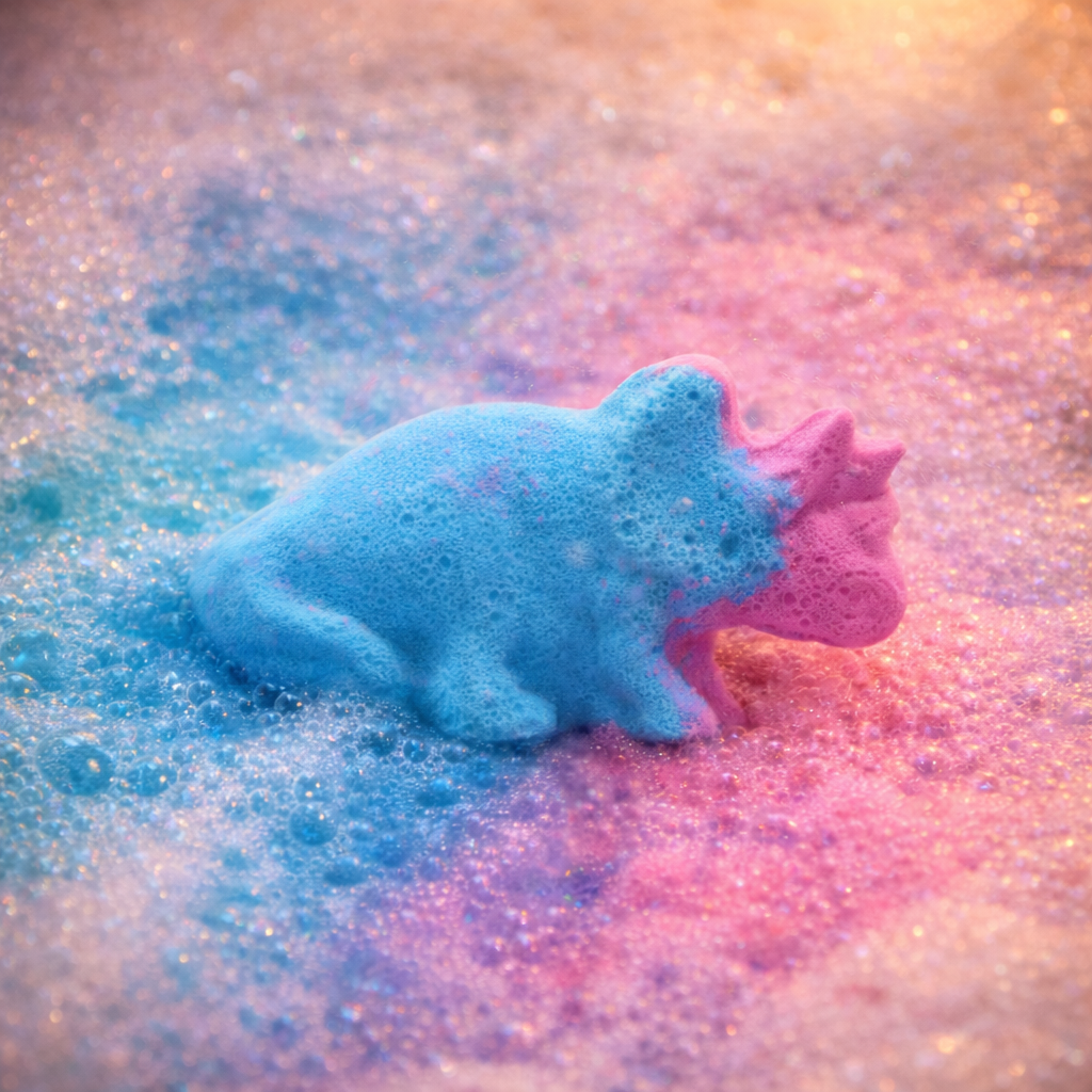 Dinosaur Bath Bomb for Kids – Blueberry