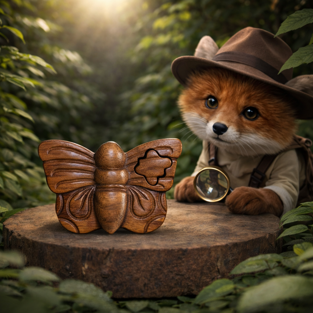 Butterfly Magic Puzzle Box for Kids