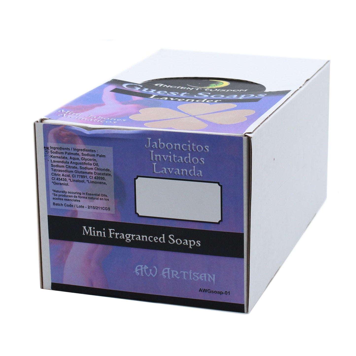 Lavender Heart Soap (set of 10)