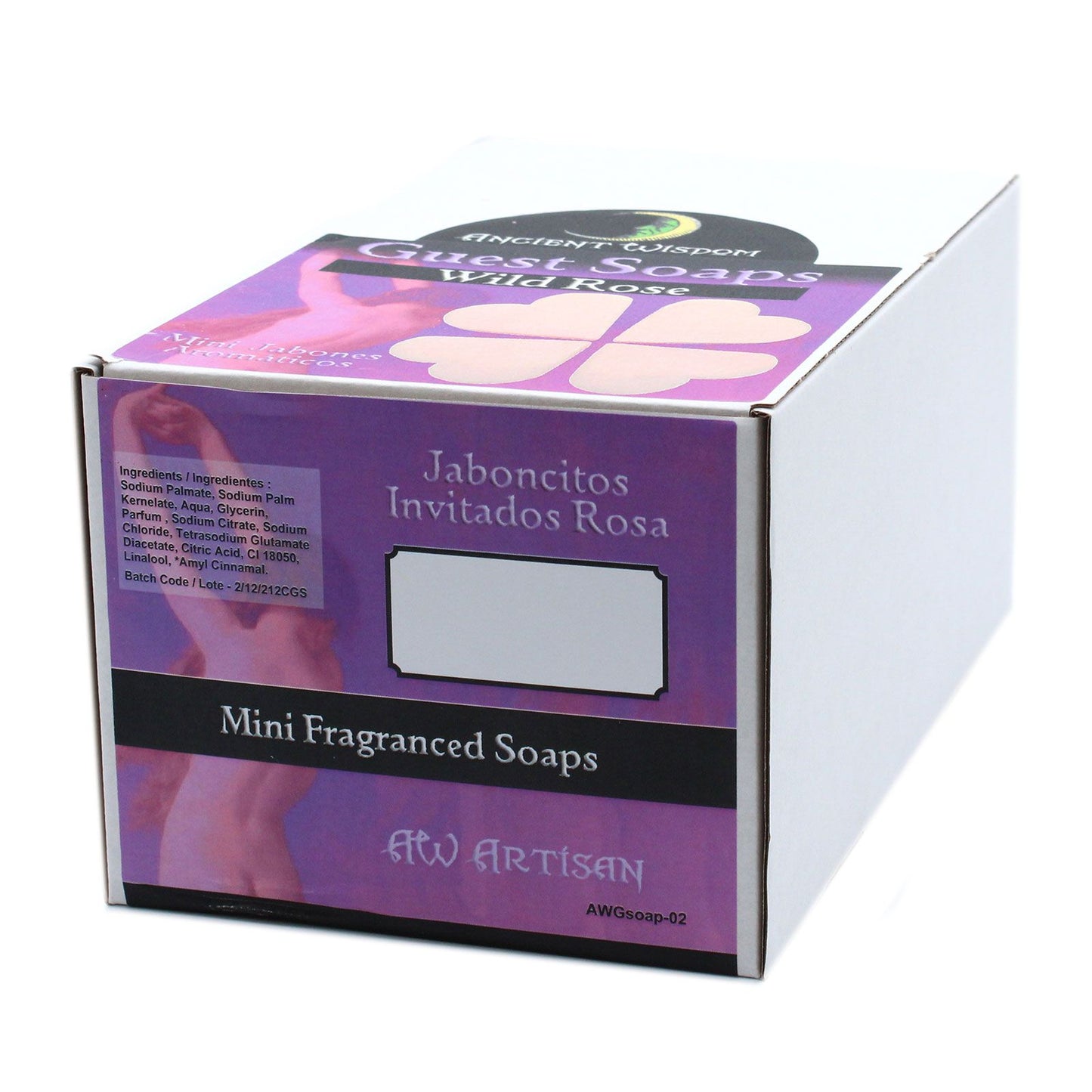 Wild Rose Heart Soap (set of 10)