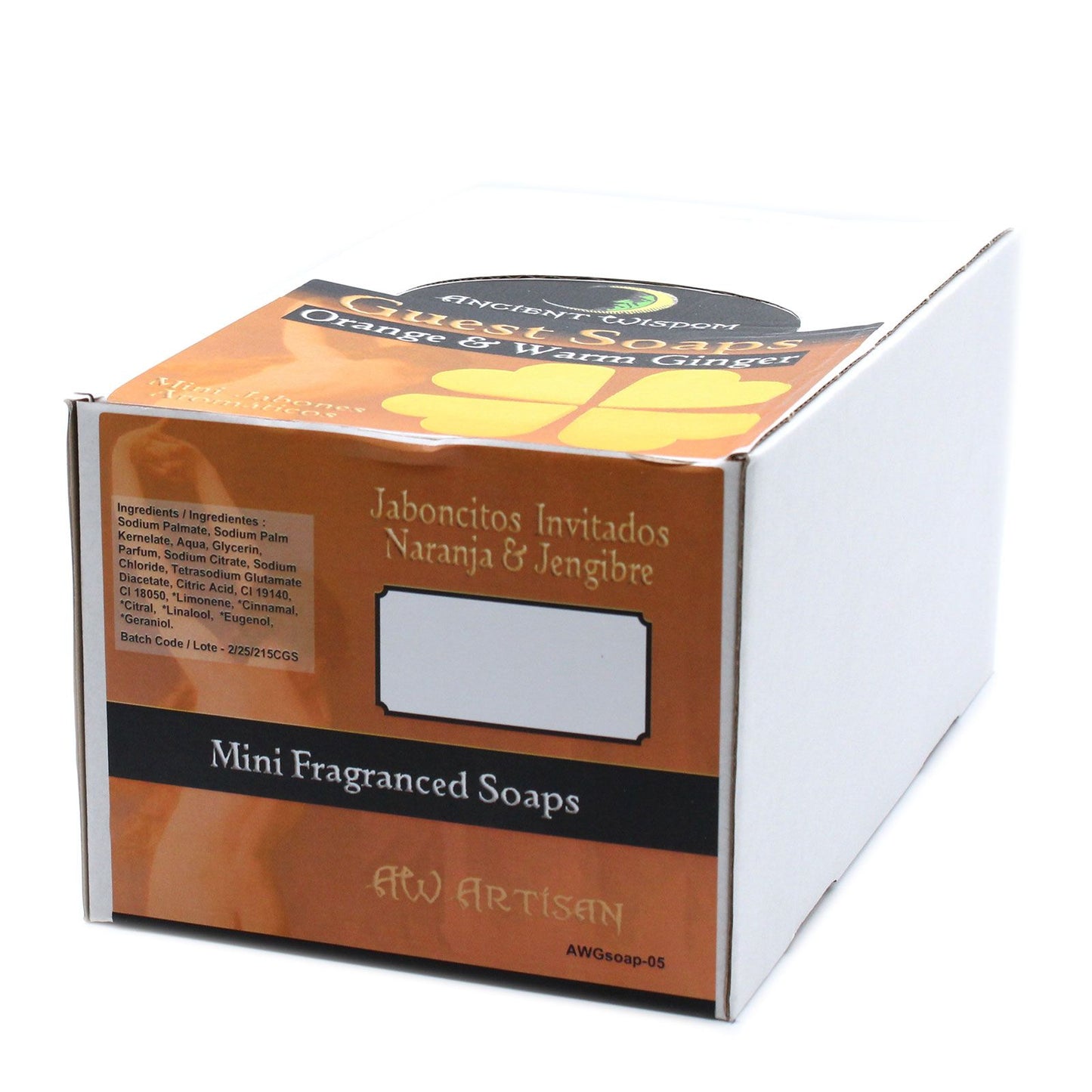 Heart Soaps - Orange & Warm Ginger(set of 10)