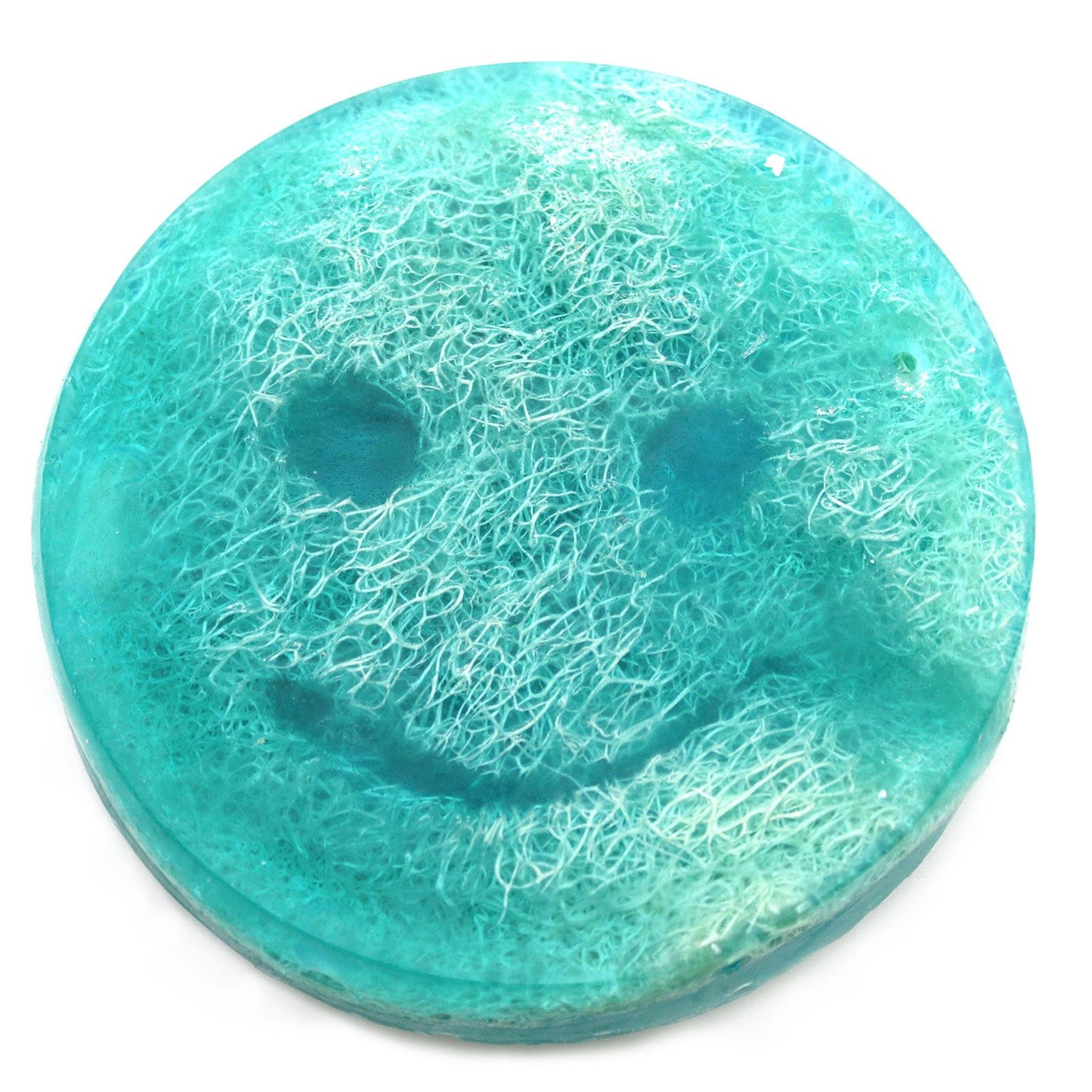 Happy Scrub Soap Raspberry & Pomegranate Smiley Loofah